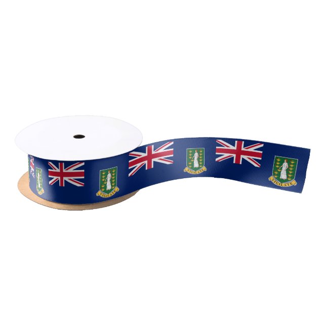 British Virgin Islands Flag Satin Ribbon (Spool)