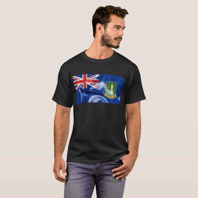 British Virgin Islands Flag T-Shirt (Front Full)