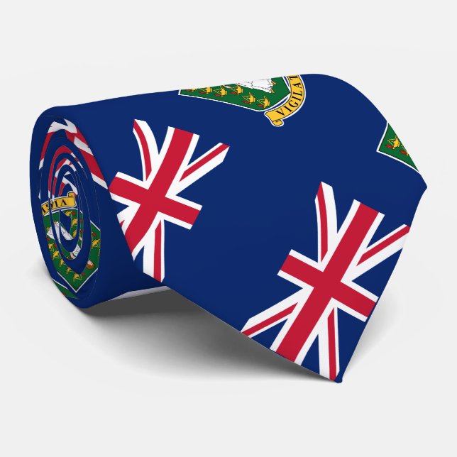 British Virgin Islands Flag Tie (Rolled)