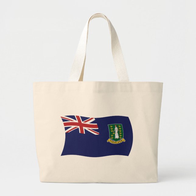 British Virgin Islands Flag Tote Bag (Front)