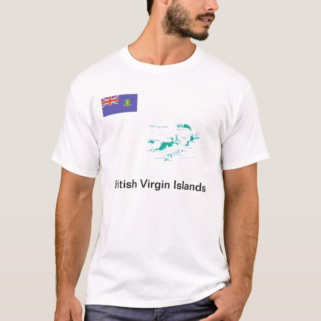 British Virgin Islands Map Tee's T-Shirt (Front)