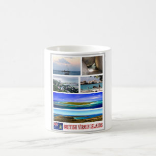British Virgin Islands - Mosaic - Coffee Mug