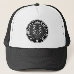British Virgin Islands  Round Emblem Trucker Hat