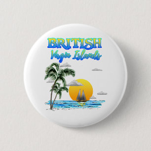 British Virgin Islands Sailing 6 Cm Round Badge