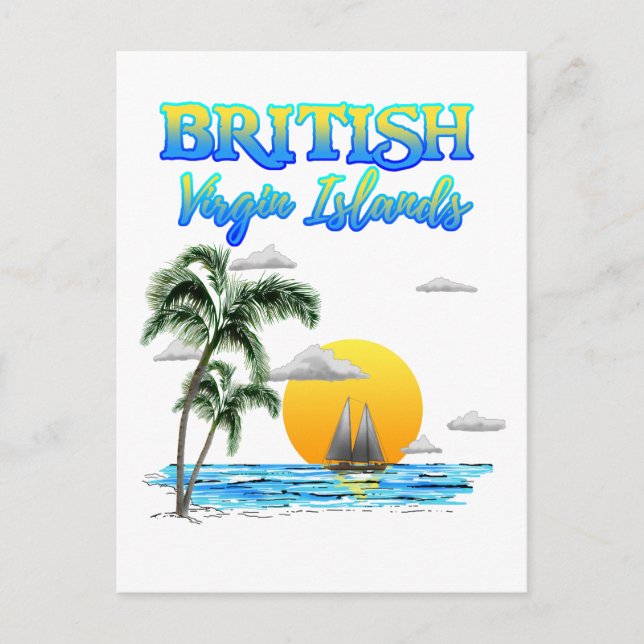British Virgin Islands Sailing Postcard (Front)