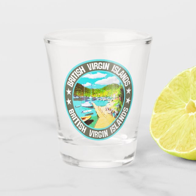 British Virgin Islands                             Shot Glass (Front)