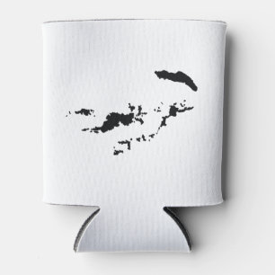 British Virgin Islands Silhouette Can Cooler
