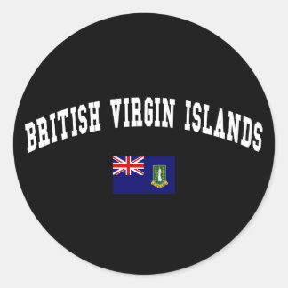 British Virgin Islands Style Classic Round Sticker