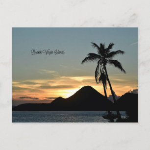 British Virgin Islands, Sunset Postcard