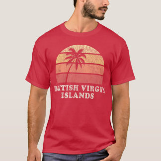 British Virgin Islands Vintage 70s Retrohrowback f T-Shirt