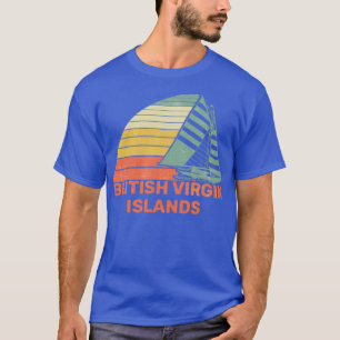 British Virgin Islands Vintage Sailing Design T-Shirt