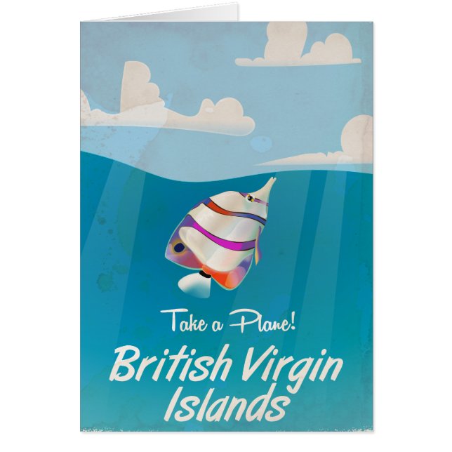British Virgin Islands Vintage vacation Poster (Front)