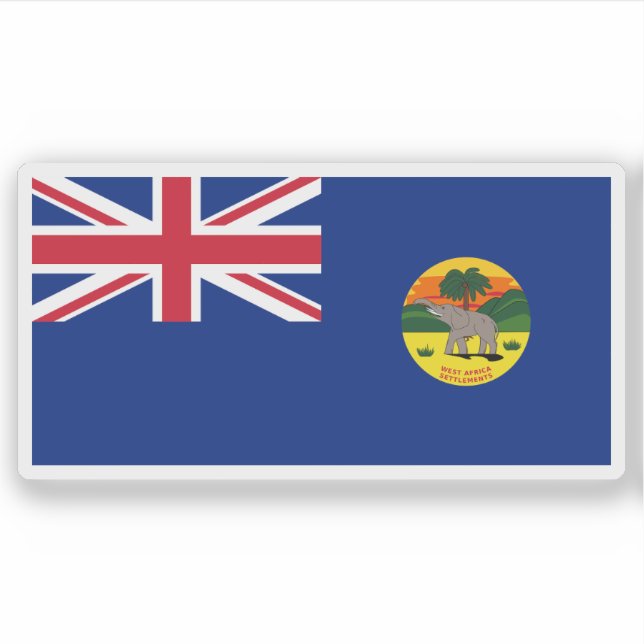 British West Africa Settlements flag (1870-1888)  (Front)