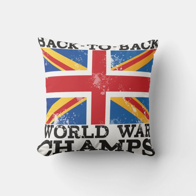 British World War Victory Cushion (Front)