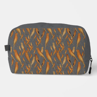 British Yorkshire Canary Grey Background Dopp Kit