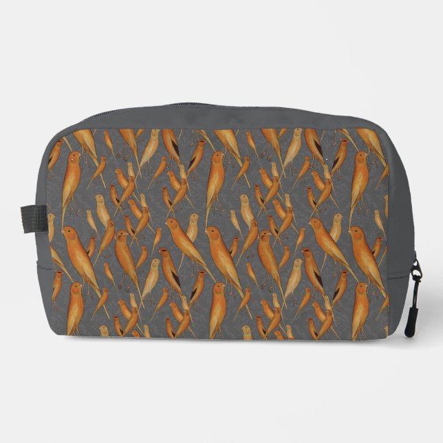 British Yorkshire Canary Grey Background Dopp Kit (Front)