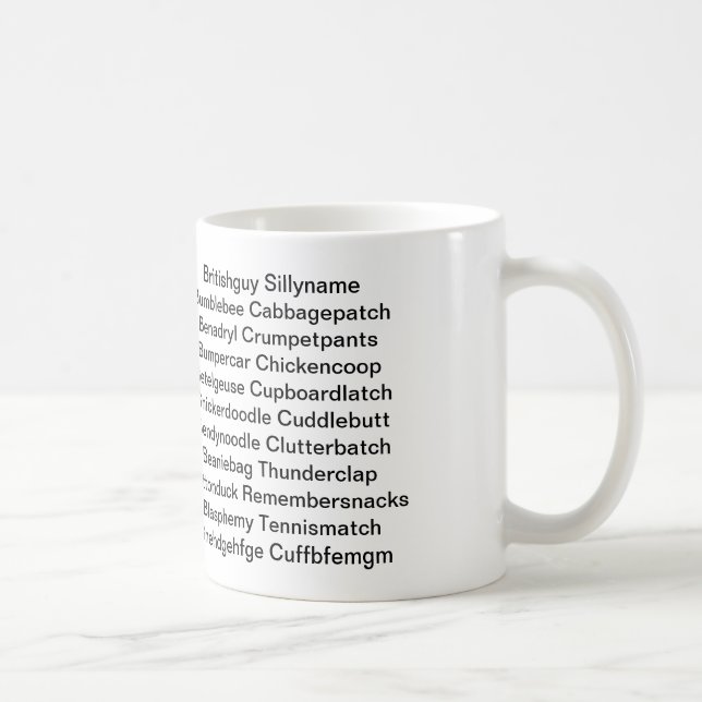 Britishguy Sillyname, I mean Benedict Cumberbatch Coffee Mug (Right)