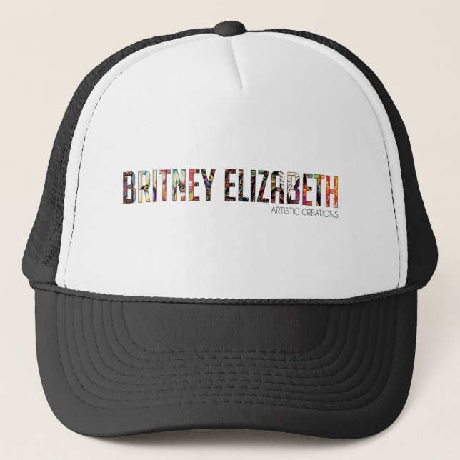 Britney Elizabeth Logo Trucker Hat (Front)