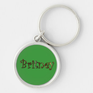 BRITNEY Name-Branded Gift Keychain or Zipper-pull