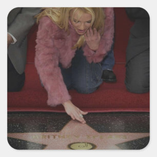 Britney Spears - Walk of Fame Square Sticker