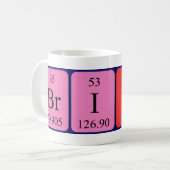 Britni periodic table name mug (Front Left)