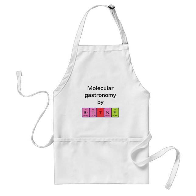 Britny periodic table name apron (Front)