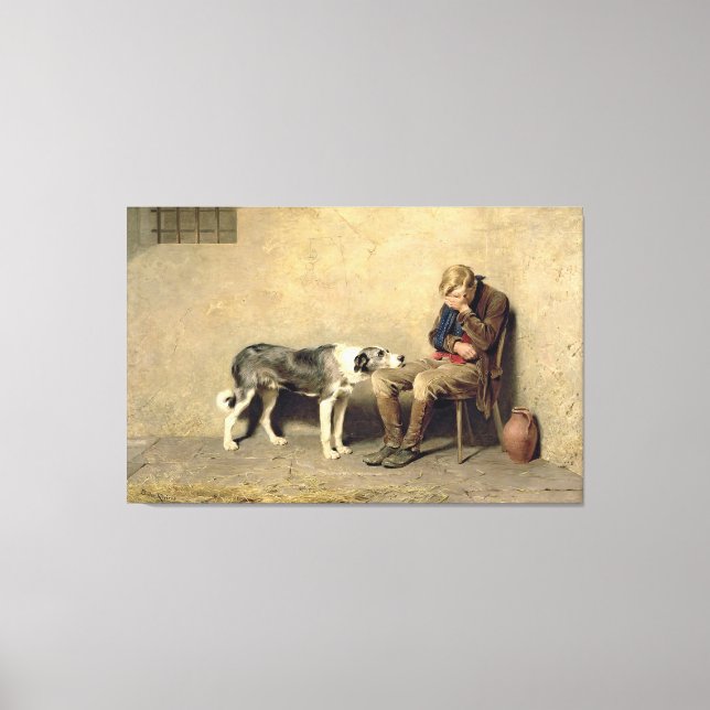 Briton Riviere -  Fidelity Canvas Print (Front)