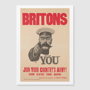 Britons Lord Kitchener Wants You WWI Propaganda