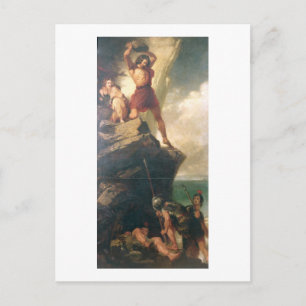 Britons repelling invading Romans Postcard