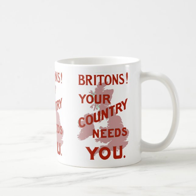Britons! Your Country Needs YOU Coffee Mug (Right)