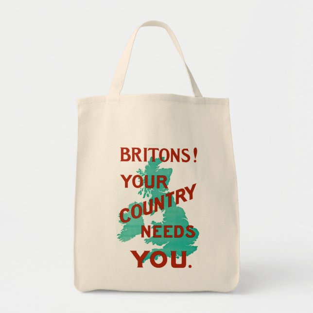 Britons! Your Country Needs YOU Tote Bag (Front)