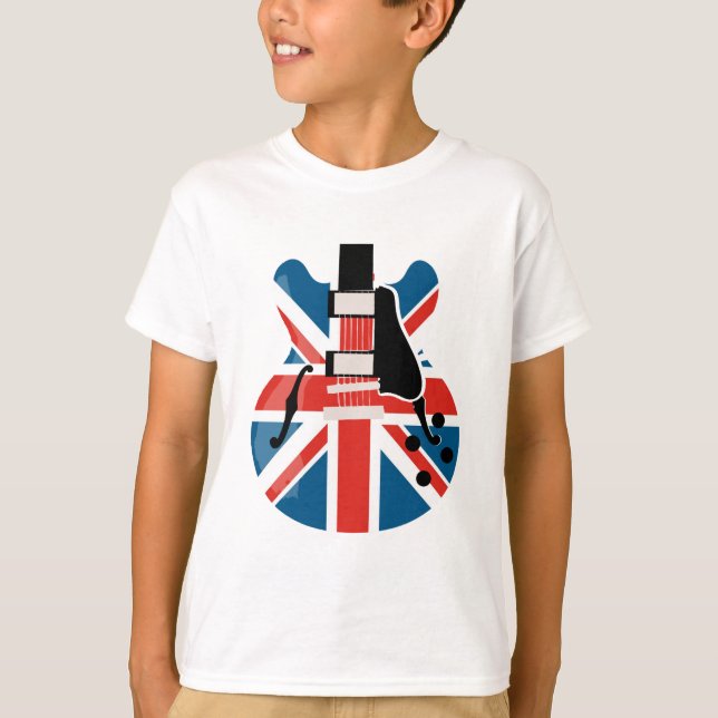 Britpop Guitar T-Shirt (Front)