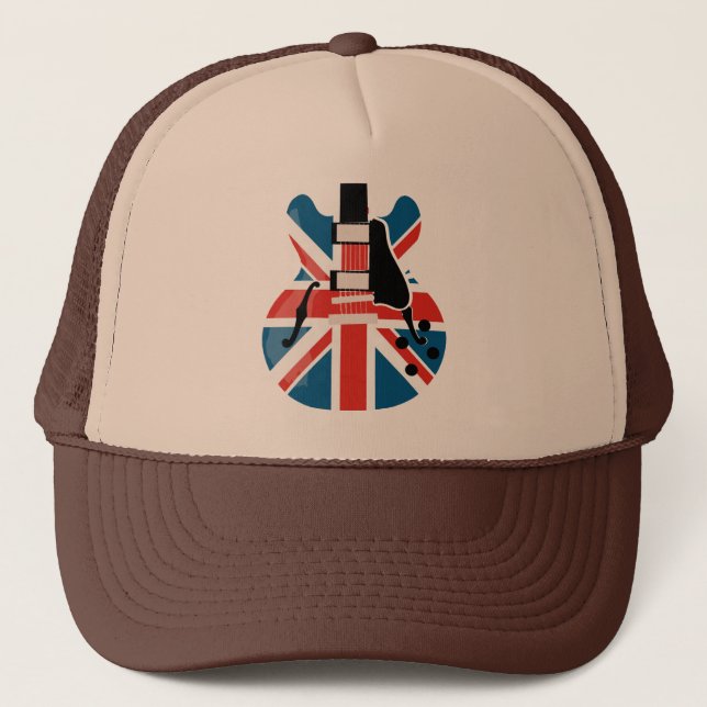 Britpop Guitar Trucker Hat (Front)