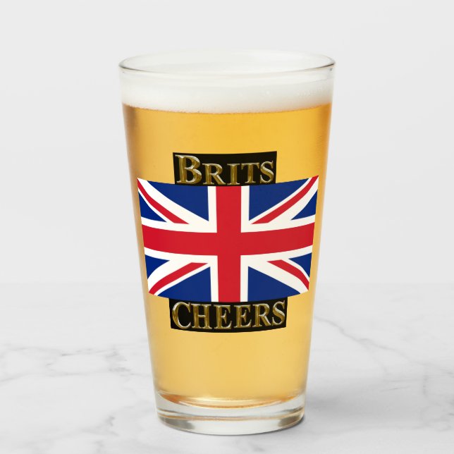 BRITS CHEERS GLASS (Front Filled)