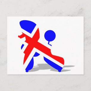 Britt poodle postcard