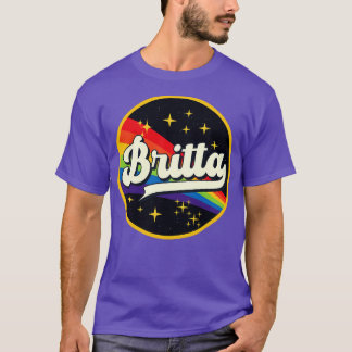 Britta Rainbow In Space Vintage Style T-Shirt