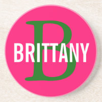 Brittany Breed Monogram Design