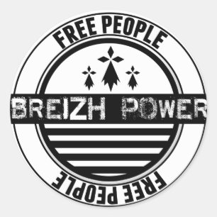 Brittany Breizh free people flag Classic Round Sticker