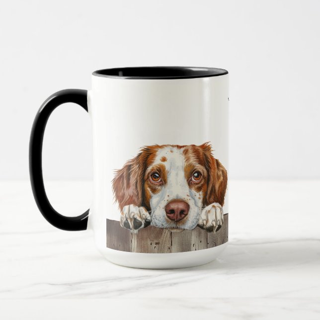 Brittany Dog Mug (Left)