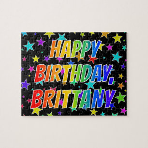 "BRITTANY" First Name, Fun "HAPPY BIRTHDAY" Jigsaw Puzzle