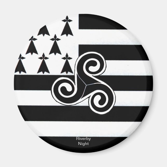 Brittany Flag (Breton) Magnet (Front)