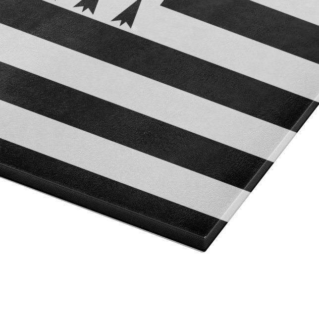 Brittany flag cutting board (Corner)