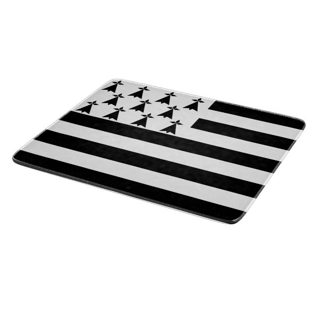 Brittany flag cutting board (Corner)
