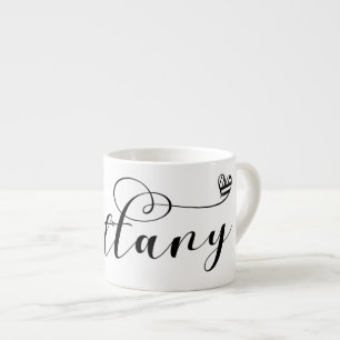 Brittany Flag in Heart, Breton Espresso Cup