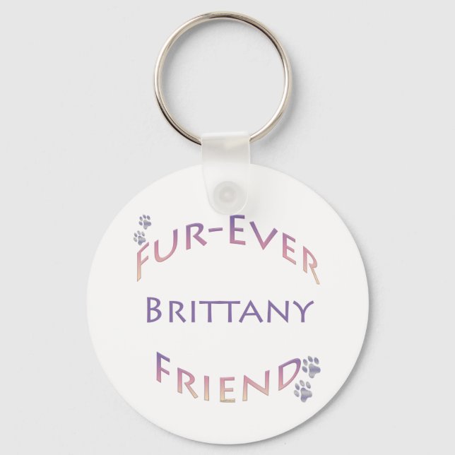 Brittany Furever Key Ring (Front)