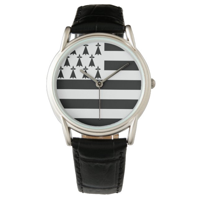 Brittany (Gwenn-ha-du) flag eWatch Watch (Front)