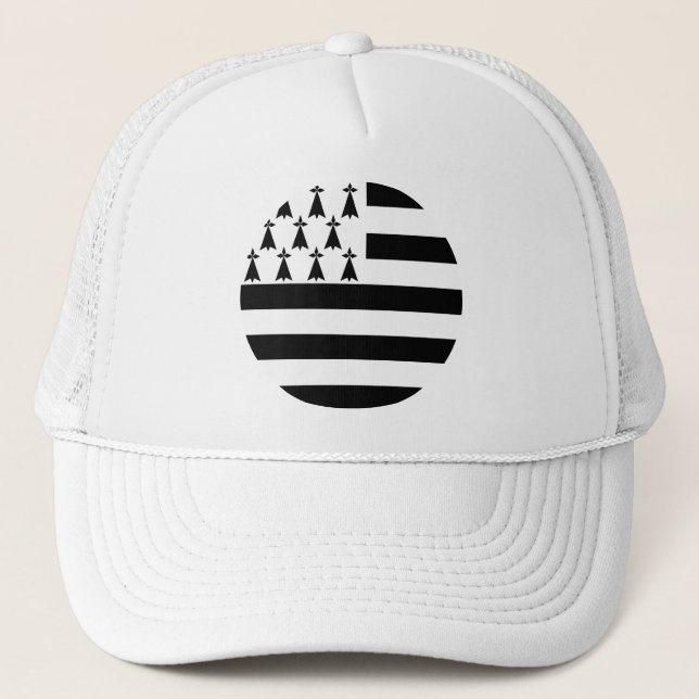 Brittany (Gwenn-ha-du) flag Trucker Hat (Front)