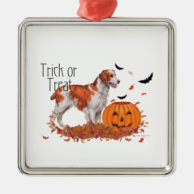 Brittany Halloween Metal Tree Decoration (Front)