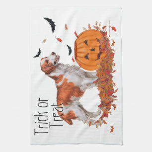 Brittany Halloween Tea Towel