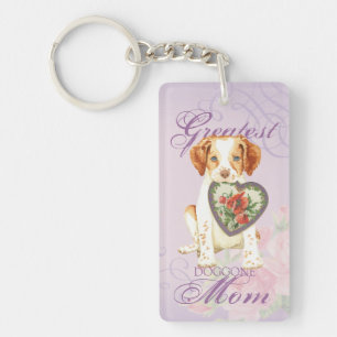 Brittany Heart Mum Key Ring